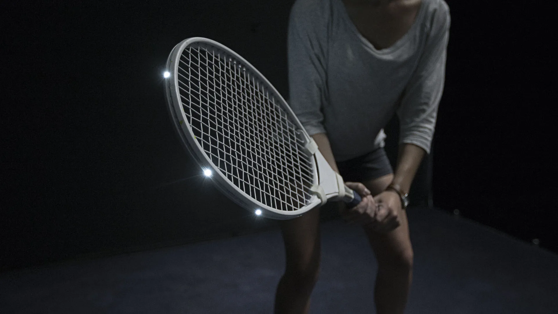 Art and Sound of Tennis - custom-built LED racquets enabled swing tracking