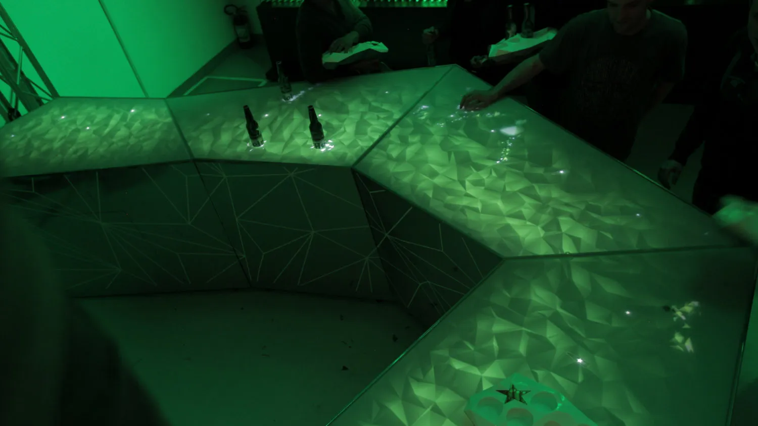 Heineken Interactive Bar - interactive multi-touch bar surface