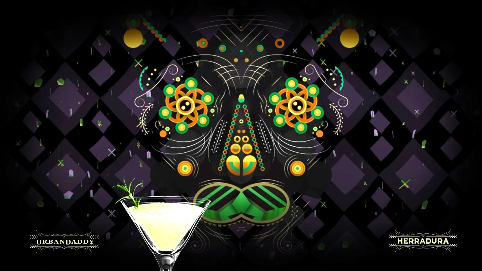 Mixology - generative art was created while the mixologists crafted the cocktails
